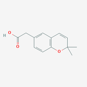 molecular formula C13H14O3 B3032416 2-(2,2-dimethyl-2H-chromen-6-yl)acetic acid CAS No. 16850-87-6