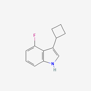 molecular formula C12H12FN B3032419 3-Cyclobutyl-4-fluoro-1H-indole CAS No. 1707361-87-2