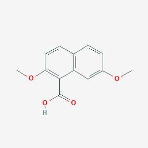 molecular formula C13H12O4 B3032438 1-Naphthalenecarboxylic acid, 2,7-dimethoxy- CAS No. 17953-58-1