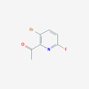 molecular formula C7H5BrFNO B3032443 1-(3-Bromo-6-fluoropyridin-2-yl)ethanone CAS No. 1807542-88-6