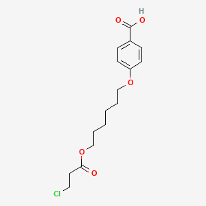 molecular formula C16H21ClO5 B3032452 4-((6-((3-Chloropropanoyl)oxy)hexyl)oxy)benzoic acid CAS No. 182922-18-5