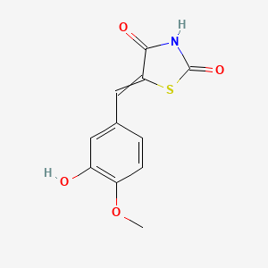 2,4-Thiazolidinedione, 5-[(3-hydroxy-4-methoxyphenyl)methylene]-