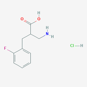 molecular formula C10H13ClFNO2 B3032466 3-Amino-2-(2-fluorobenzyl)propanoic acid hydrochloride CAS No. 1951438-98-4