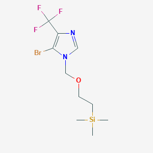 5-Bromo-4-(trifluoromethyl)-1-((2-(trimethylsilyl)ethoxy)methyl)-1H-imidazole