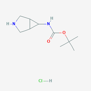 molecular formula C10H19ClN2O2 B3032471 6-(Boc-氨基)-3-氮杂双环[3.1.0]己烷盐酸盐 CAS No. 1951439-77-2