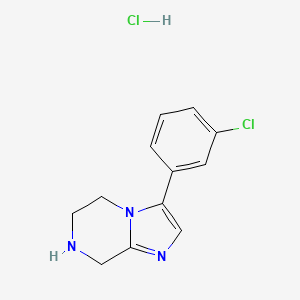 3-(3-Chlorophenyl)-5,6,7,8-tetrahydroimidazo[1,2-A]pyrazine hcl