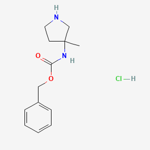 molecular formula C13H19ClN2O2 B3032474 Benzyl (3-methylpyrrolidin-3-yl)carbamate hydrochloride CAS No. 1951441-24-9