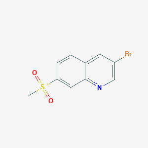 molecular formula C10H8BrNO2S B3032480 3-溴-7-(甲磺酰基)喹啉 CAS No. 1956331-49-9