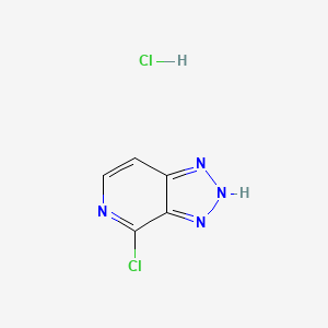 molecular formula C5H4Cl2N4 B3032481 4-Chloro-3H-[1,2,3]triazolo[4,5-c]pyridine hydrochloride CAS No. 1956354-61-2