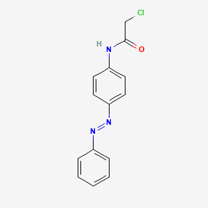 molecular formula C14H12ClN3O B3032483 2-chloro-N-{4-[(E)-phenyldiazenyl]phenyl}acetamide CAS No. 19680-35-4