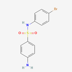 molecular formula C12H11BrN2O2S B3032485 4-amino-N-(4-bromophenyl)benzenesulfonamide CAS No. 19837-76-4