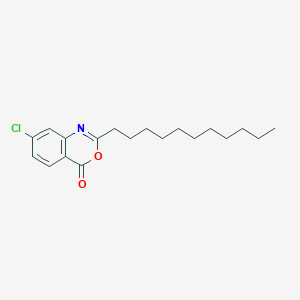 molecular formula C19H26ClNO2 B303249 7-Chloro-2-undecyl-4H-3,1-benzoxazin-4-one 