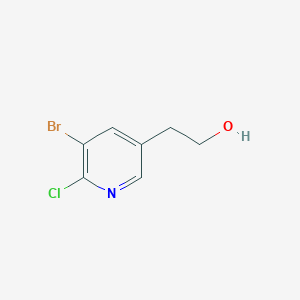molecular formula C7H7BrClNO B3032497 2-(5-溴-6-氯吡啶-3-基)乙醇 CAS No. 2007919-90-4