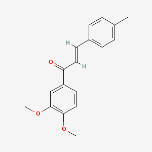 molecular formula C18H18O3 B3032529 (2E)-1-(3,4-dimethoxyphenyl)-3-(4-methylphenyl)prop-2-en-1-one CAS No. 214264-38-7