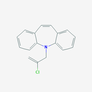 molecular formula C17H14ClN B303253 11-(2-Chloroprop-2-enyl)benzo[b][1]benzazepine 