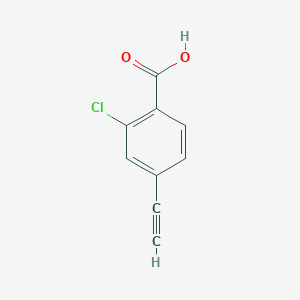 molecular formula C9H5ClO2 B3032533 2-Chloro-4-ethynylbenzoic acid CAS No. 2168559-67-7