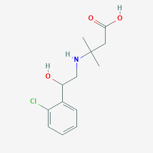 3-((2-(2-Chlorophenyl)-2-hydroxyethyl)amino)-3-methylbutanoic acid
