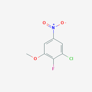 molecular formula C7H5ClFNO3 B3032541 3-Chloro-2-fluoro-5-nitroanisole CAS No. 2181829-18-3