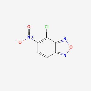 molecular formula C6H2ClN3O3 B3032551 4-Chloro-5-nitro-2,1,3-benzoxadiazole CAS No. 22250-51-7