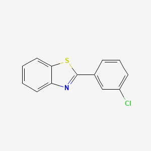 molecular formula C13H8ClNS B3032557 2-(3-CHLOROPHENYL)BENZO[D]THIAZOLE CAS No. 22868-31-1