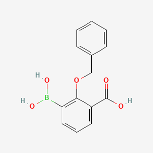 2-(Benzyloxy)-3-(dihydroxyboranyl)benzoic acid
