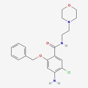 Benzamide, 4-amino-2-(benzyloxy)-5-chloro-N-(2-morpholinoethyl)-