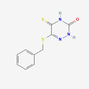 6-benzylsulfanyl-5-sulfanylidene-2H-1,2,4-triazin-3-one