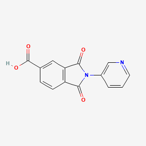 1,3-dioxo-2-(pyridin-3-yl)-2,3-dihydro-1H-isoindole-5-carboxylic acid