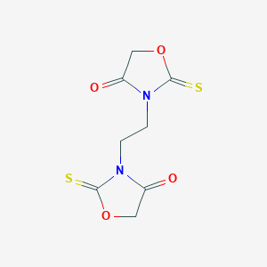 molecular formula C8H8N2O4S2 B303257 3-[2-(4-Oxo-2-thioxo-1,3-oxazolidin-3-yl)ethyl]-2-thioxo-1,3-oxazolidin-4-one 