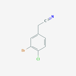 molecular formula C8H5BrClN B3032576 2-(3-Bromo-4-chlorophenyl)acetonitrile CAS No. 249647-28-7