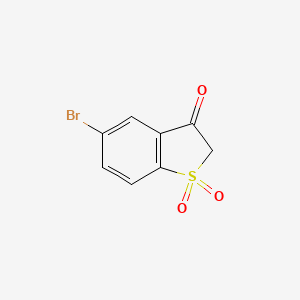 molecular formula C8H5BrO3S B3032578 5-Bromobenzo[b]thiophen-3(2H)-one 1,1-Dioxide CAS No. 250736-42-6