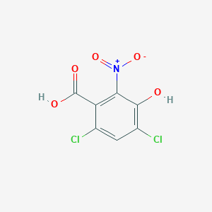 molecular formula C7H3Cl2NO5 B3032582 4,6-Dichloro-3-hydroxy-2-nitrobenzoic acid CAS No. 253268-25-6