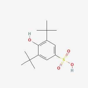 molecular formula C14H22O4S B3032583 3,5-DI-Tert-butyl-4-hydroxybenzenesulfonic acid CAS No. 25679-39-4