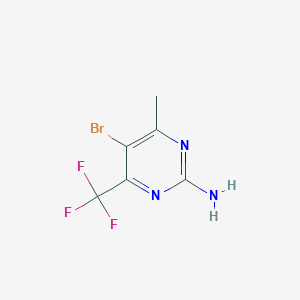 molecular formula C6H5BrF3N3 B3032614 5-Bromo-4-methyl-6-(trifluoromethyl)pyrimidin-2-amine CAS No. 294197-07-2