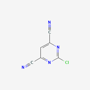 molecular formula C6HClN4 B3032615 2-Chloropyrimidine-4,6-dicarbonitrile CAS No. 29872-58-0