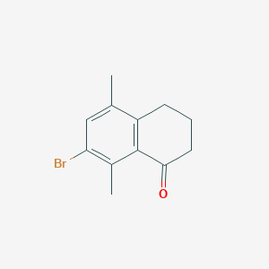 molecular formula C12H13BrO B3032617 7-Bromo-5,8-dimethyl-3,4-dihydronaphthalen-1(2H)-one CAS No. 30098-36-3