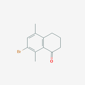 molecular formula C12H13BrO B3032617 7-溴-5,8-二甲基-3,4-二氢萘-1(2H)-酮 CAS No. 30098-36-3