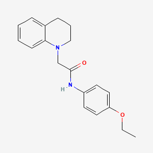 molecular formula C19H22N2O2 B3032620 N-(4-ethoxyphenyl)-2-(1,2,3,4-tetrahydroquinolin-1-yl)acetamide CAS No. 303091-40-9