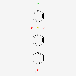 molecular formula C18H13ClO3S B3032628 [1,1'-Biphenyl]-4-ol, 4'-[(4-chlorophenyl)sulfonyl]- CAS No. 30809-75-7