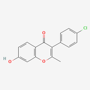 3-(4-Chlorophenyl)-7-hydroxy-2-methylchromen-4-one