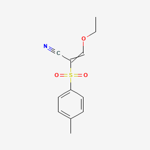 molecular formula C12H13NO3S B3032641 2-Propenenitrile, 3-ethoxy-2-[(4-methylphenyl)sulfonyl]- CAS No. 32253-83-1