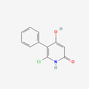 molecular formula C11H8ClNO2 B3032642 6-Chloro-5-phenyl-2,4-pyridinediol CAS No. 32265-03-5