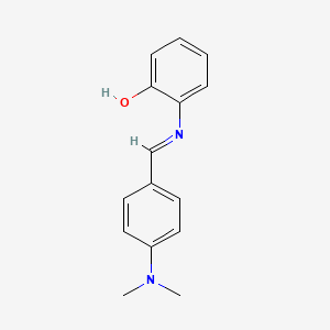 molecular formula C15H16N2O B3032643 o-(p-(Dimethylamino)benzylideneamino)phenol CAS No. 3230-43-1