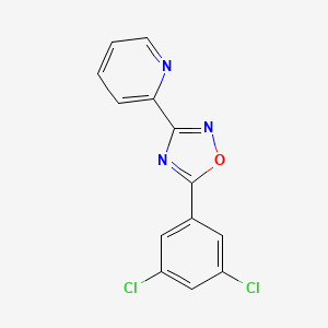 molecular formula C13H7Cl2N3O B3032647 2-[5-(3,5-Dichlorophenyl)-1,2,4-oxadiazol-3-yl]pyridine CAS No. 327056-07-5