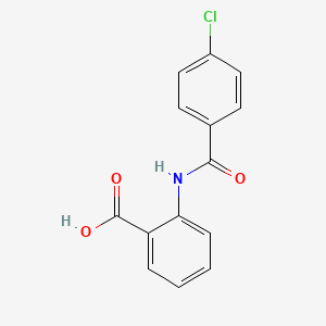 molecular formula C14H10ClNO3 B3032673 2-[(4-Chlorobenzoyl)amino]benzoic acid CAS No. 34425-87-1