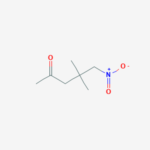 molecular formula C7H13NO3 B3032677 4,4-Dimethyl-5-nitropentan-2-one CAS No. 35223-73-5