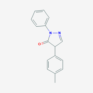 molecular formula C16H14N2O B303268 4-(4-methylphenyl)-2-phenyl-2,4-dihydro-3H-pyrazol-3-one 