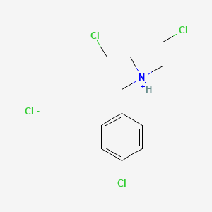 molecular formula C11H15Cl4N B3032683 Benzylamine, p-chloro-N,N-bis(2-chloroethyl)-, hydrochloride CAS No. 3597-20-4