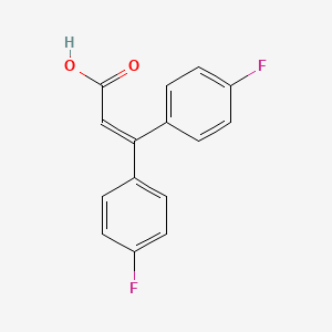 3,3-Bis(4-fluorophenyl)prop-2-enoic acid