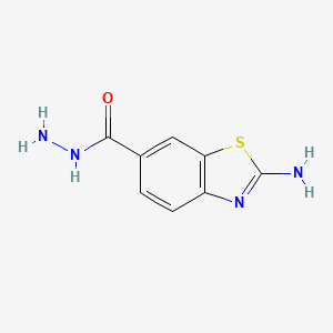 molecular formula C8H8N4OS B3032691 2-Amino-1,3-benzothiazole-6-carbohydrazide CAS No. 364743-45-3